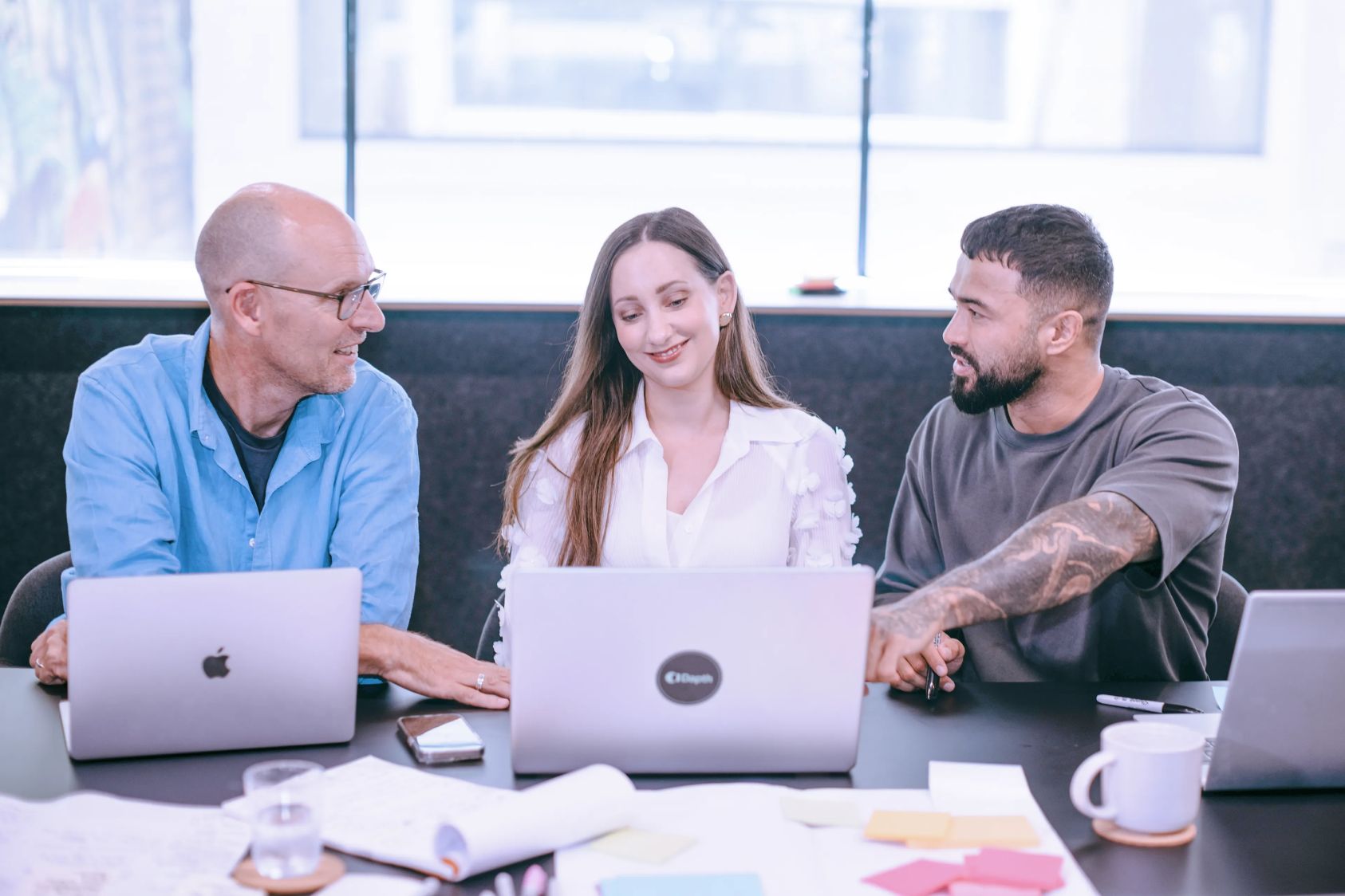 Colleagues in collaboration 