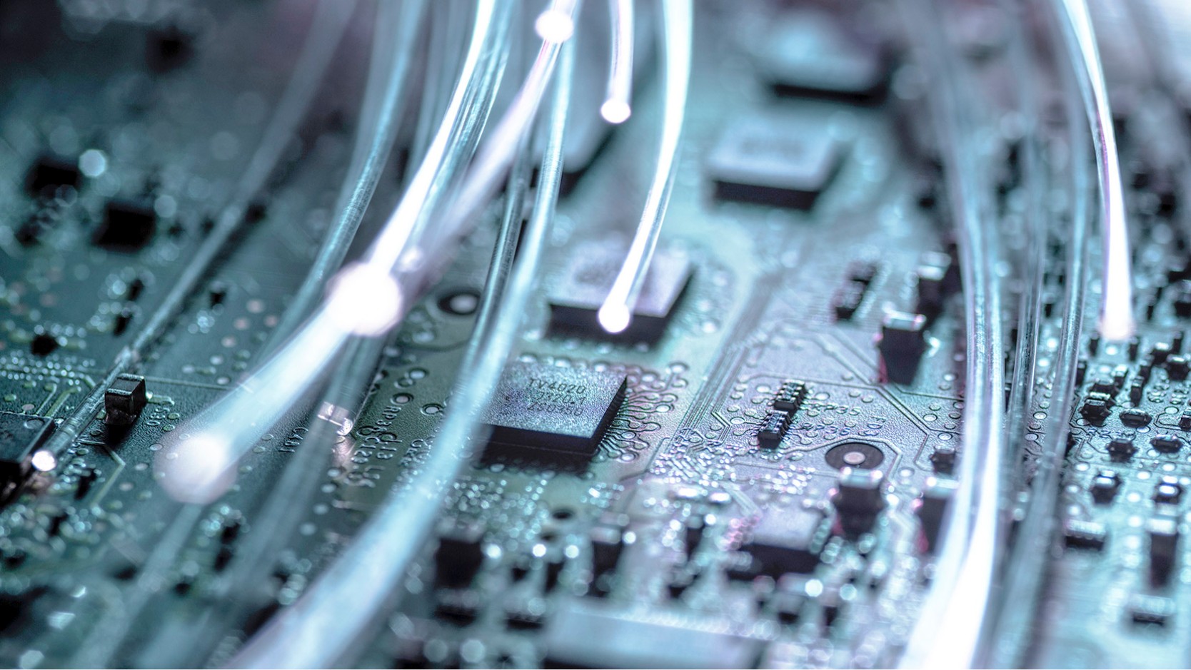 closeup of a microprocessor