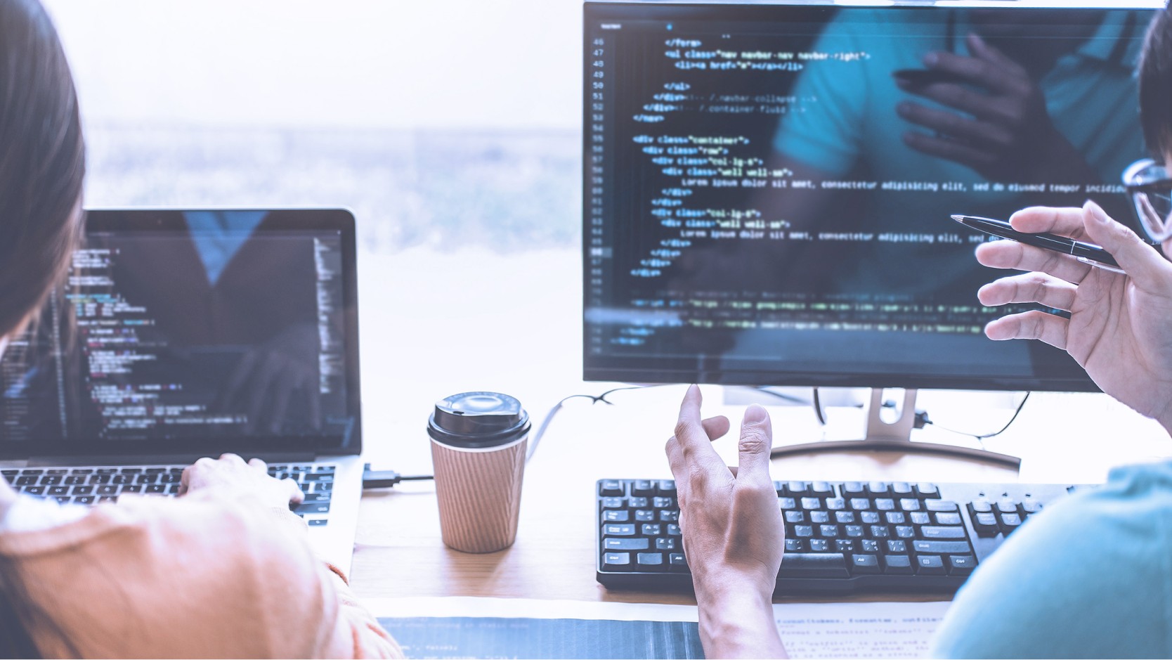 Colleagues in collaboration 