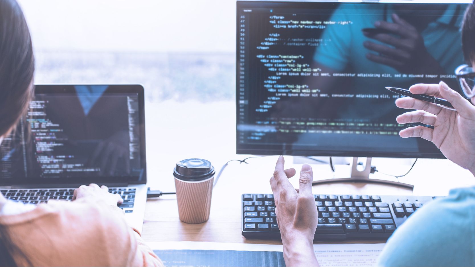 Colleagues in collaboration 