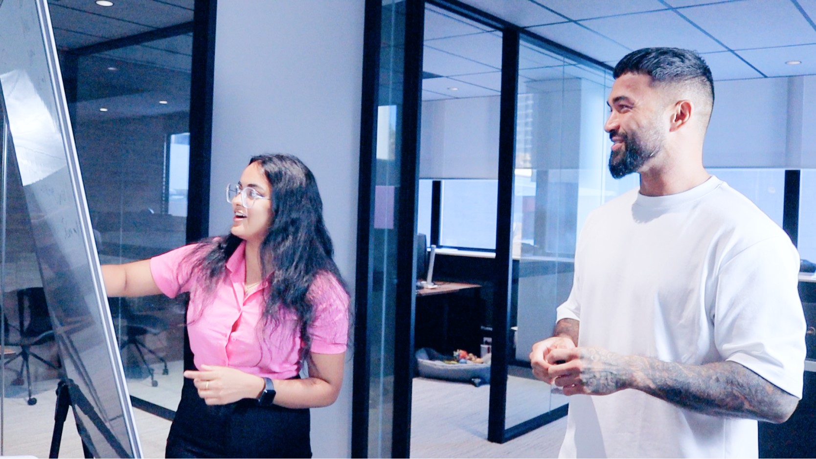 Colleagues in collaboration 