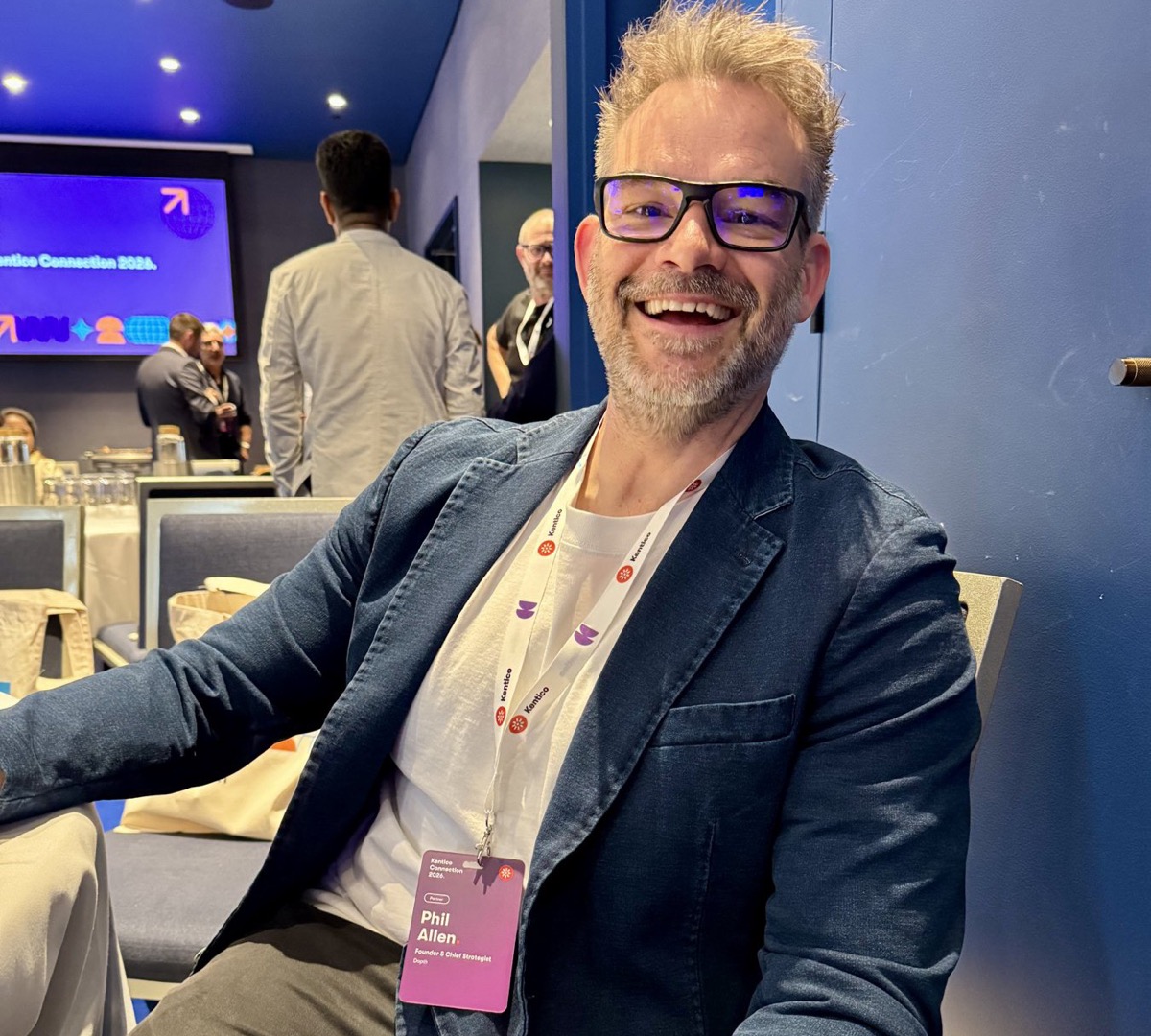 Phil Allen, founder of Dapth, at Kentico Connection 2026 in Sydney