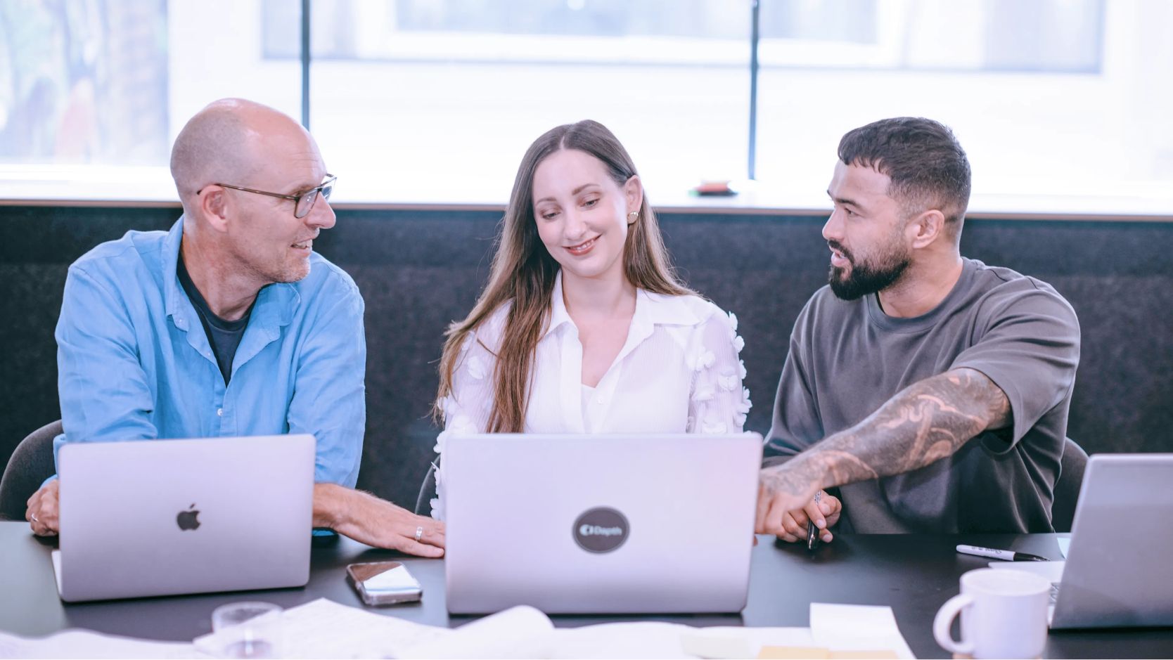 Colleagues in collaboration 